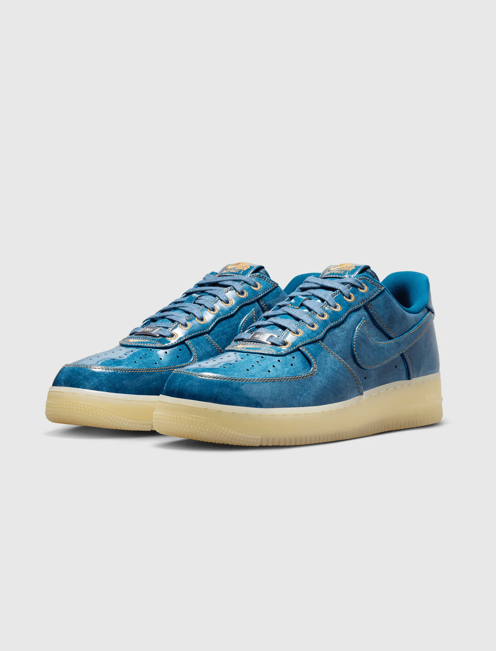 AIR FORCE 1 RETRO "COASTAL BLUE/COASTAL BLUE/NATURAL FLAX" - Image 4