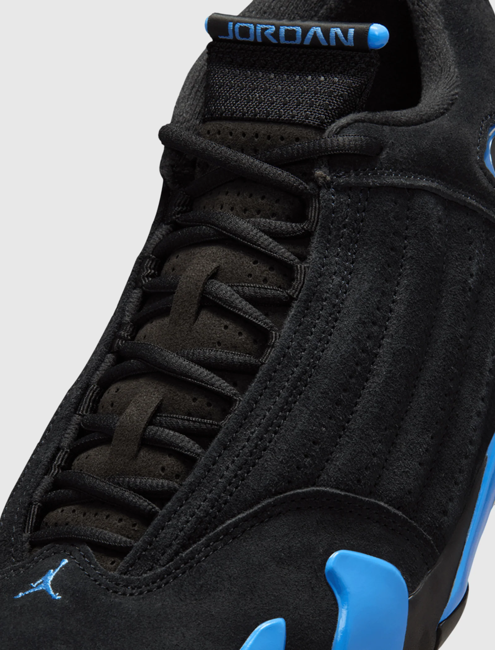 AIR JORDAN 14 RETRO "BLACK/ WHITE/ UNIVERSITY BLUE" - Image 2