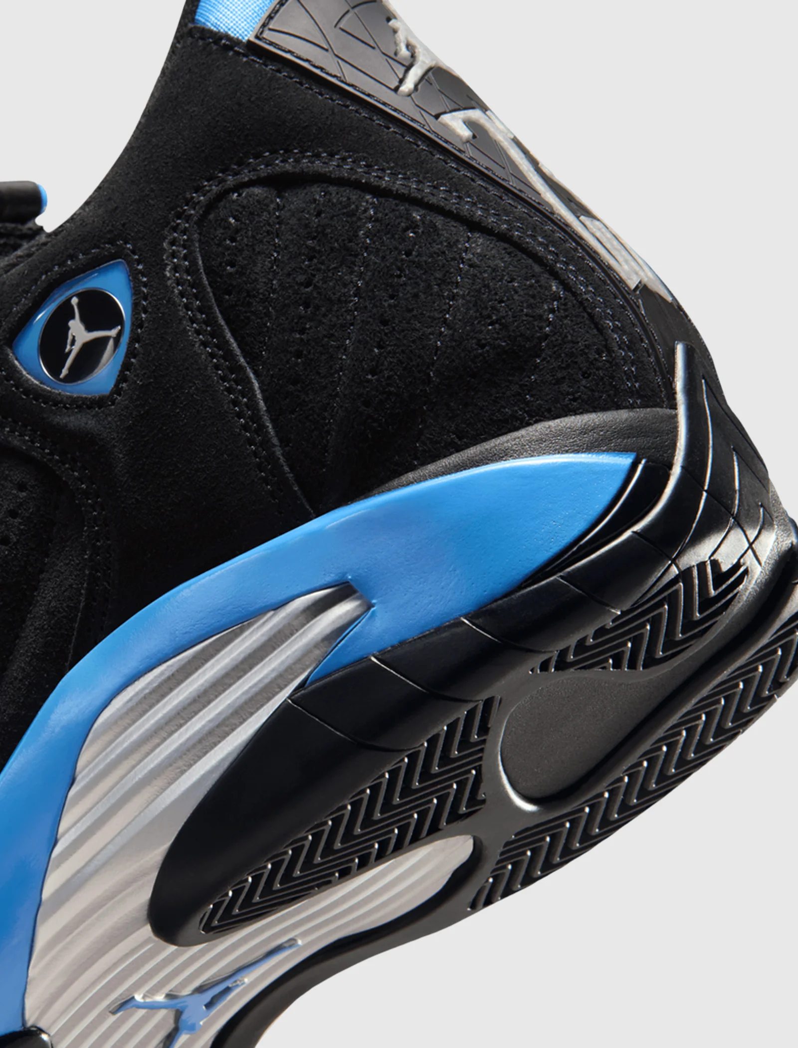 AIR JORDAN 14 RETRO "BLACK/ WHITE/ UNIVERSITY BLUE" - Image 3