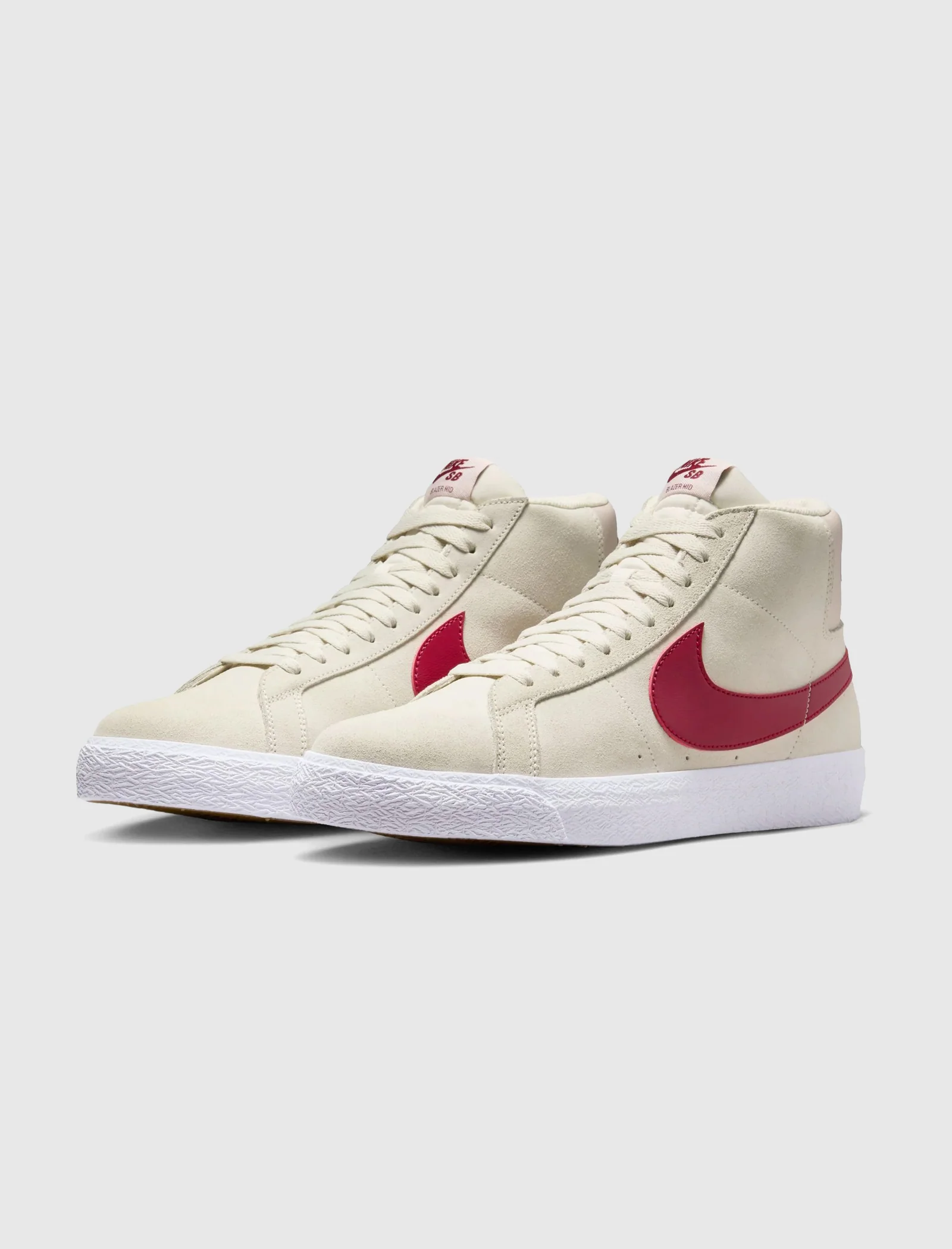 SB BLAZER MID "PALE IVORY/NOBLE RED" - Image 3
