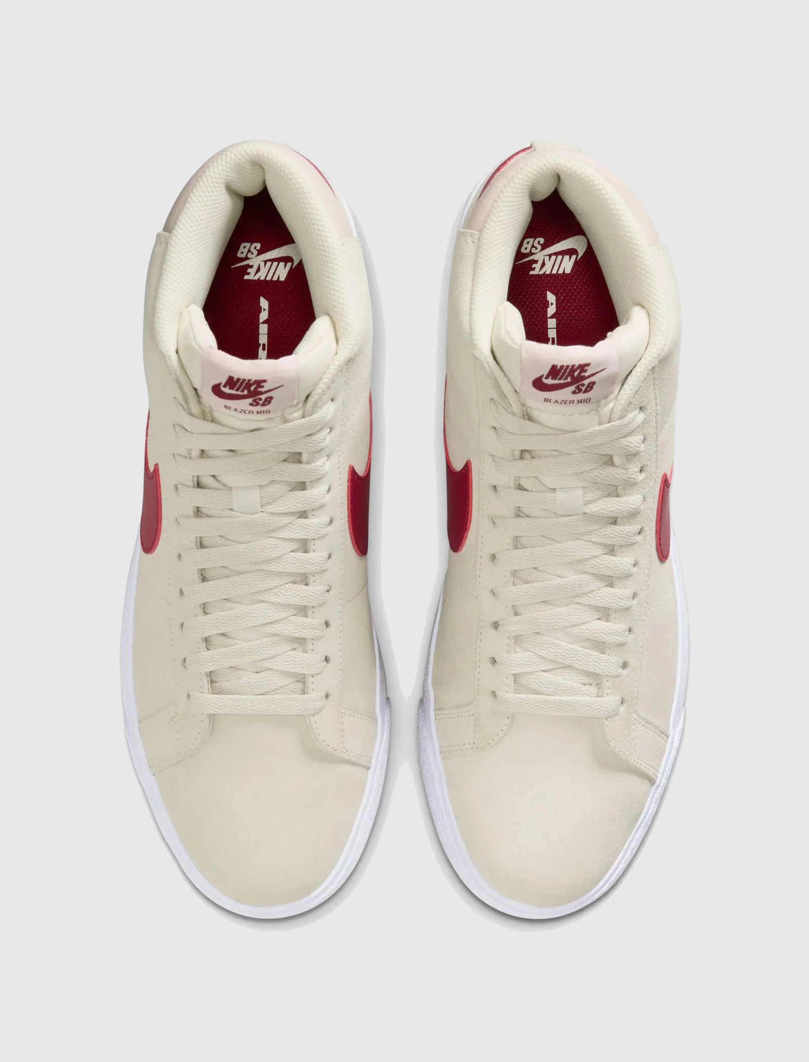SB BLAZER MID "PALE IVORY/NOBLE RED" - Image 4