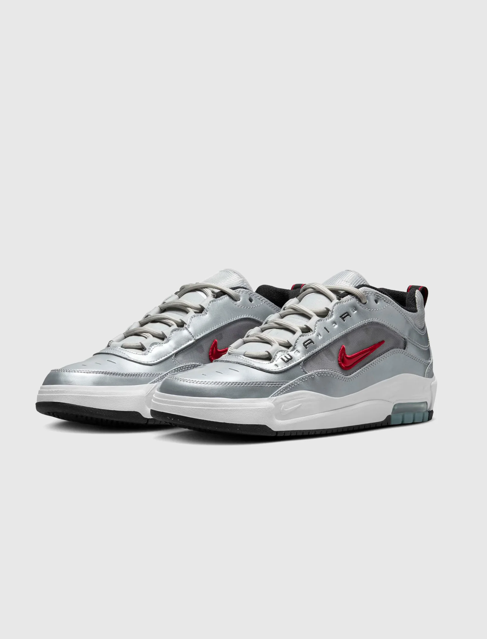 SB AIR MAX ISHOD "METALLIC SILVER/VARSITY RED" - Image 4