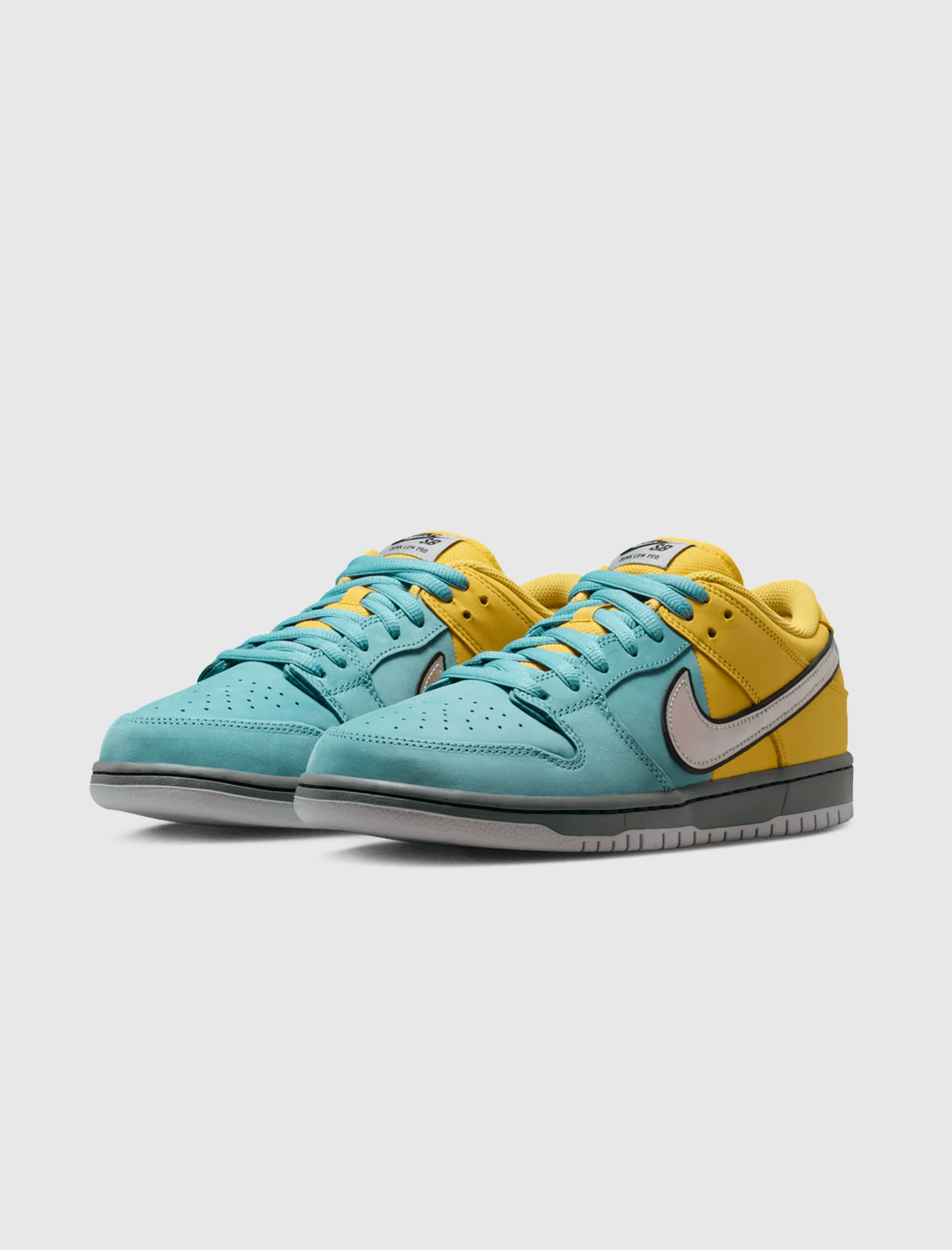 SB DUNK LOW PRO "LIGHTNING/ WOLF GREY/ DENIM TURQUOISE" - Image 4