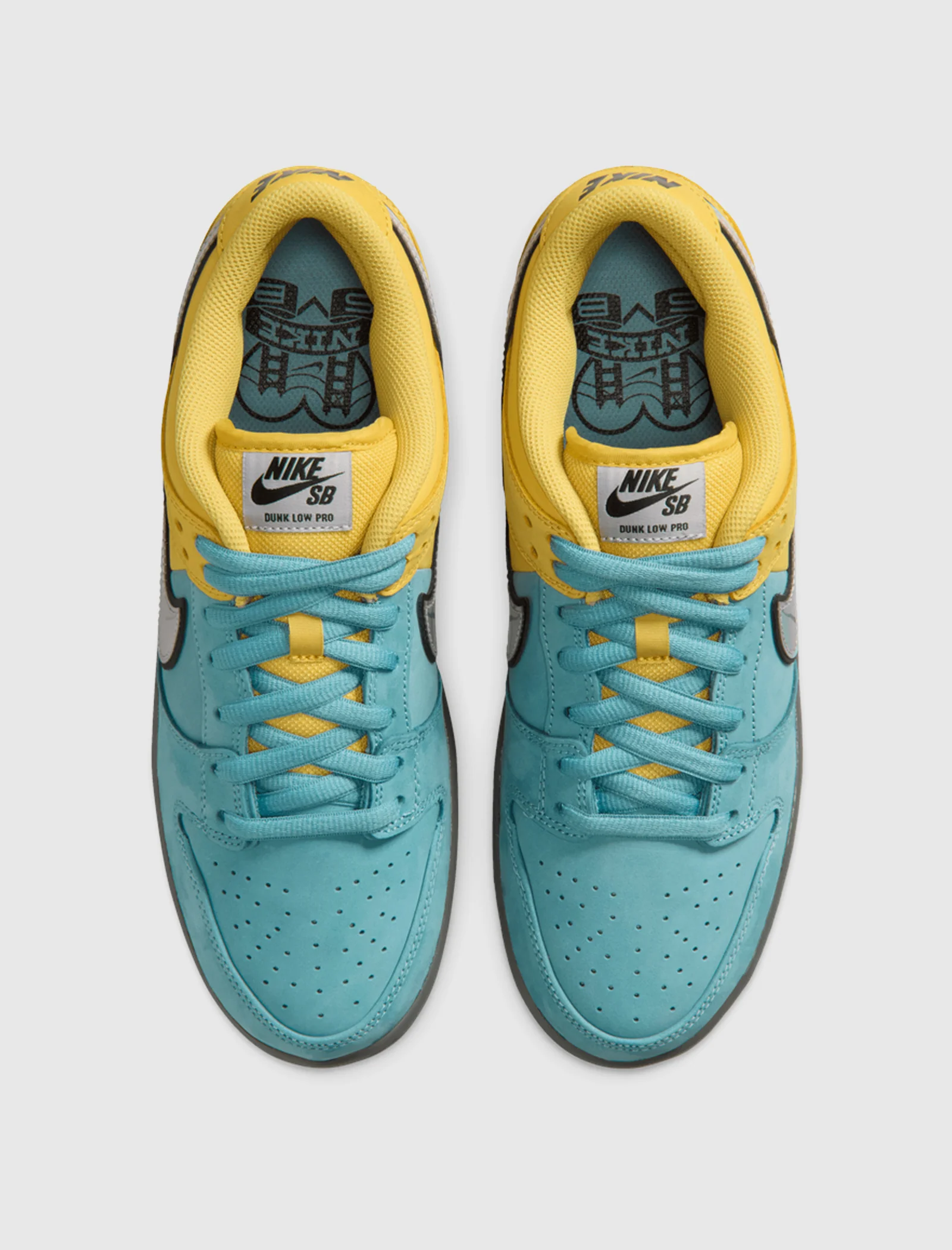 SB DUNK LOW PRO "LIGHTNING/ WOLF GREY/ DENIM TURQUOISE" - Image 5