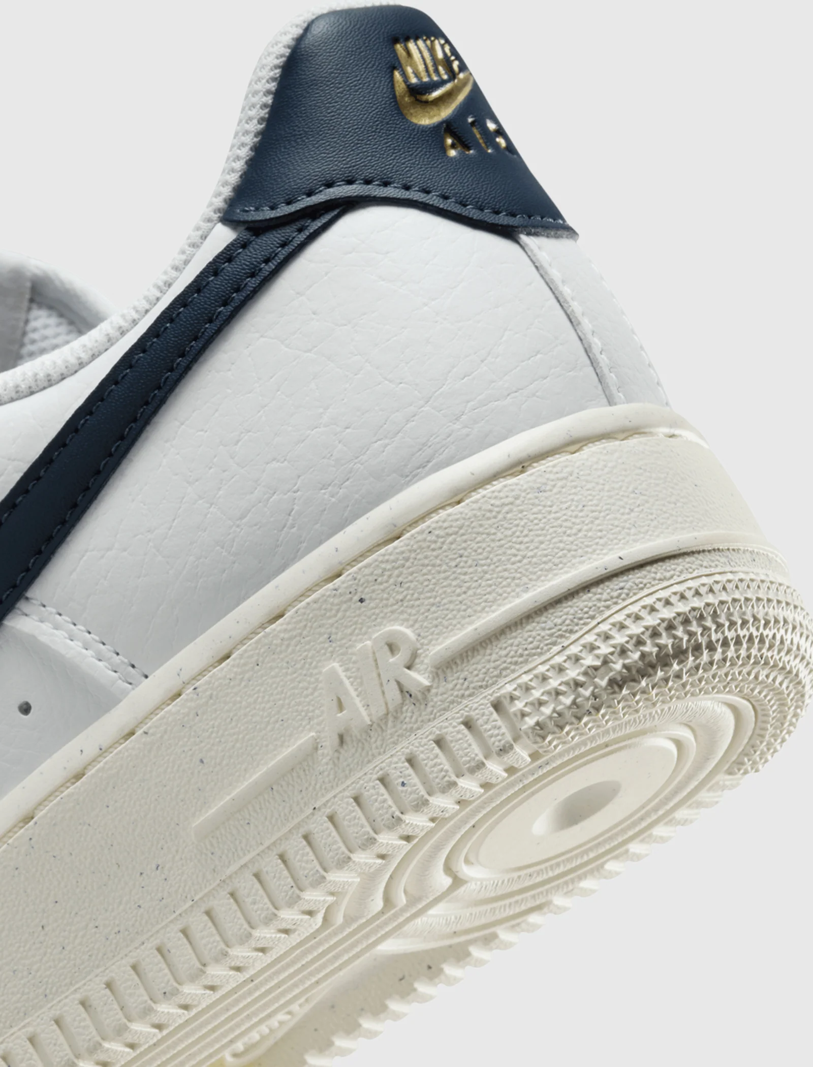 WOMEN'S AIR FORCE 1 '07 NEXT NATURE "WHITE/OBSIDIAN/METALLIC GOLD" - Image 3