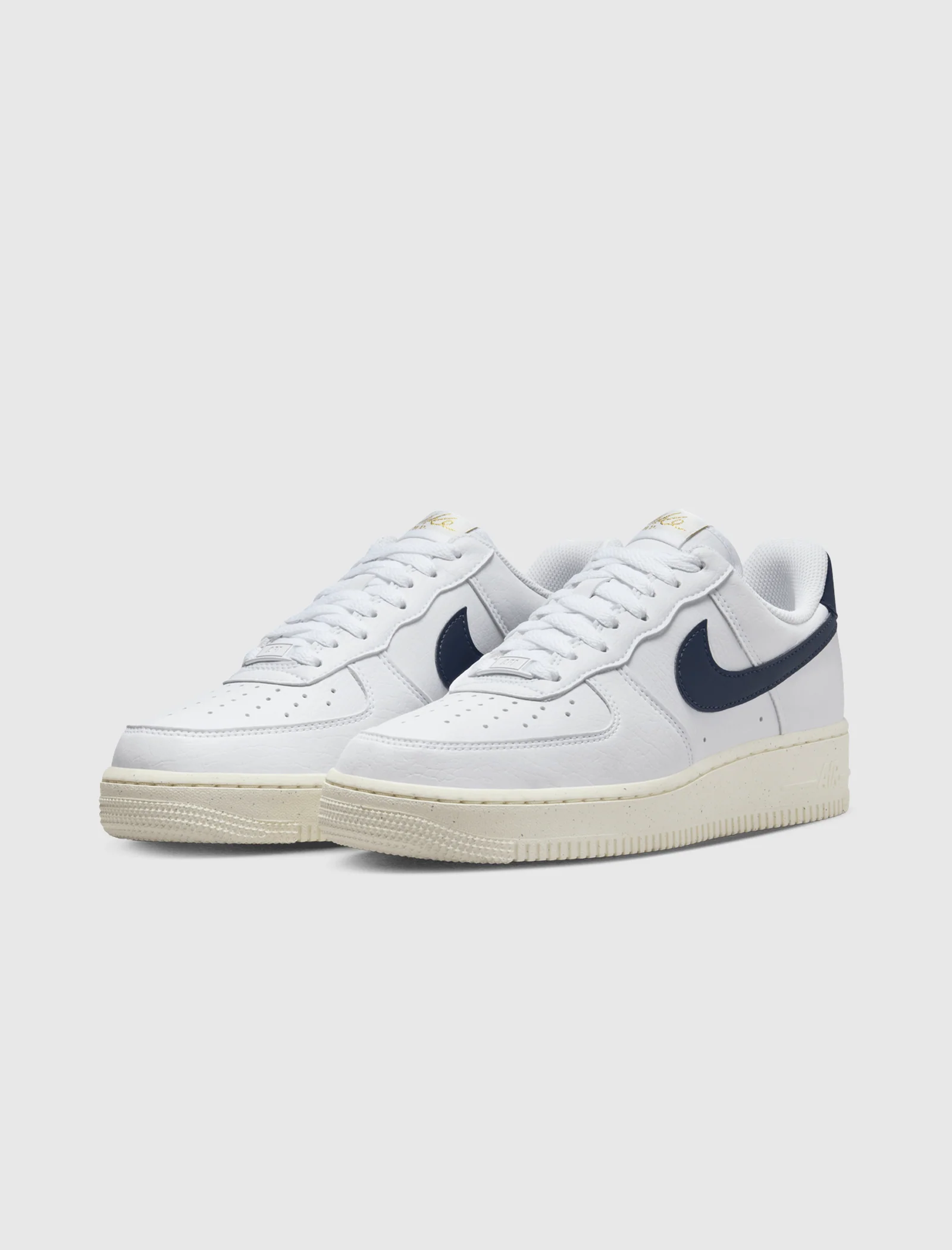 WOMEN'S AIR FORCE 1 '07 NEXT NATURE "WHITE/OBSIDIAN/METALLIC GOLD" - Image 4