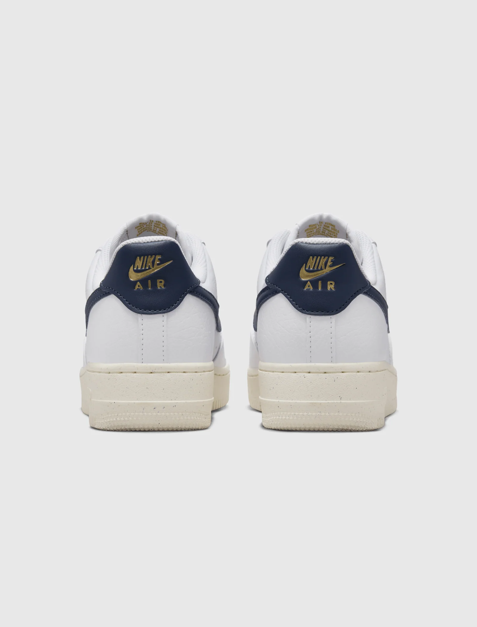 WOMEN'S AIR FORCE 1 '07 NEXT NATURE "WHITE/OBSIDIAN/METALLIC GOLD" - Image 7